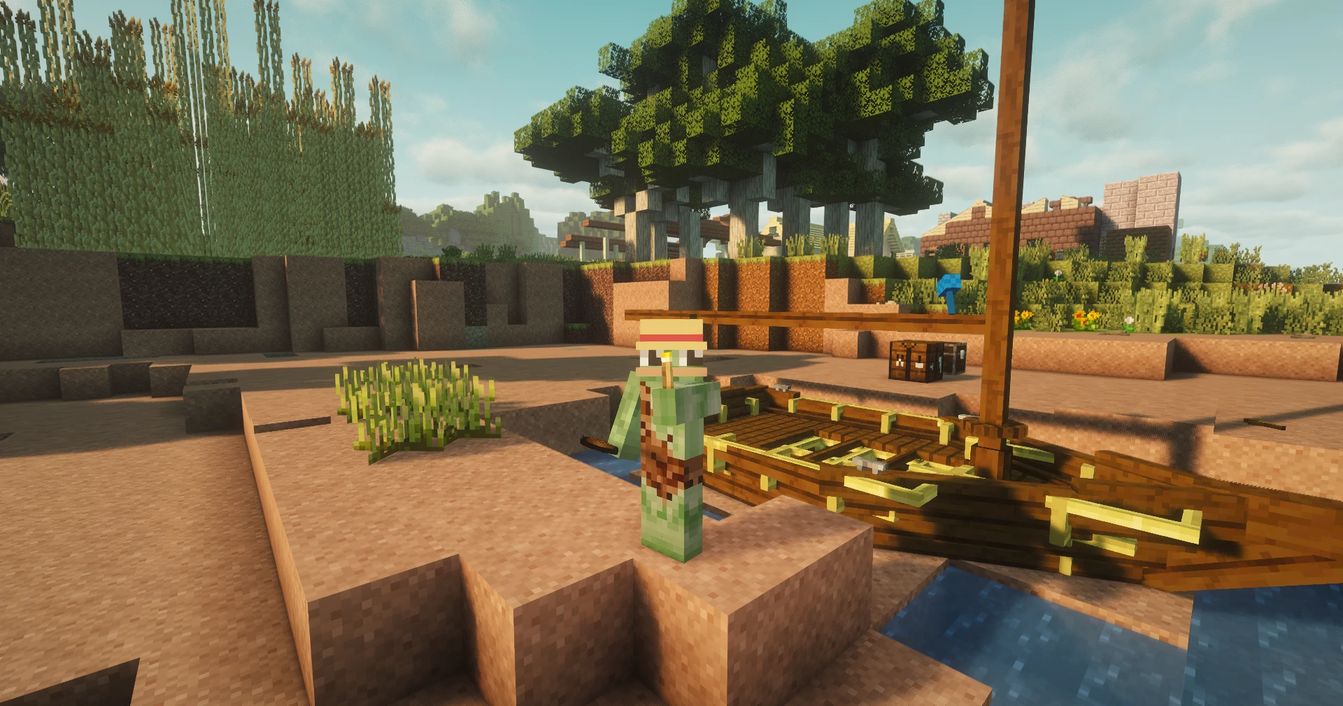 Gregoria man posing with sloop