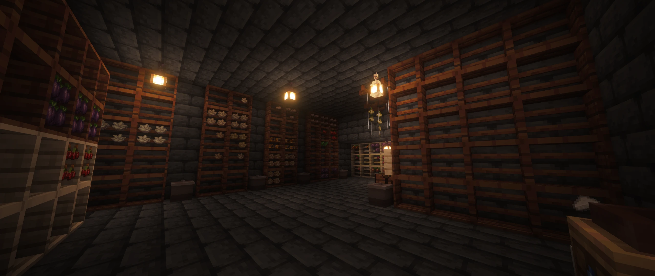 A different angle of the new cellar