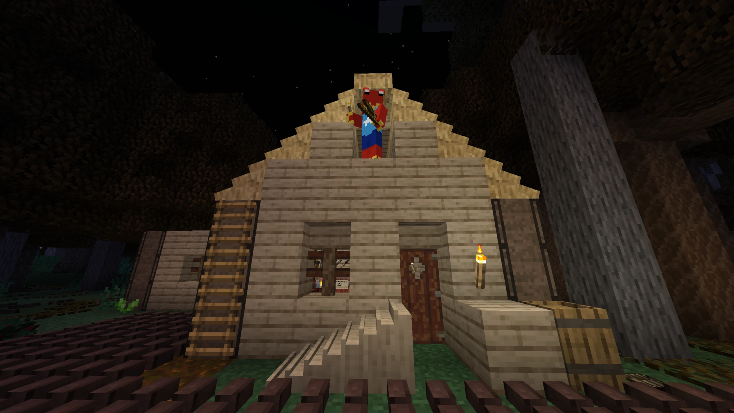 The roof is almost done