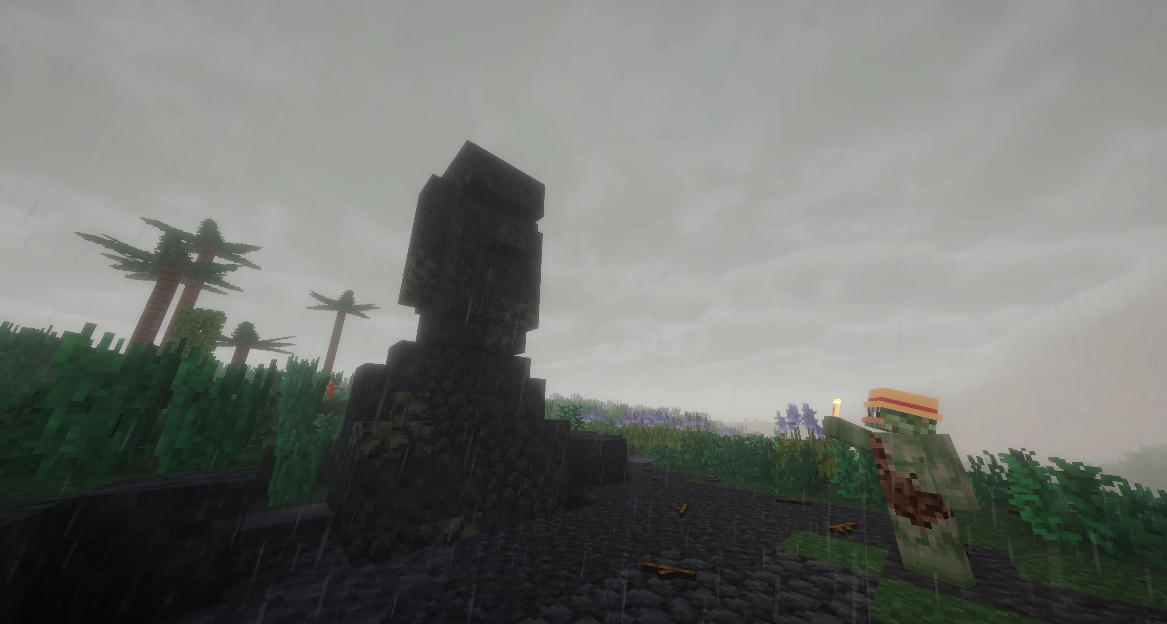 <span class="username">ILaikRice</span> looking at a mysterious stoic statue on the island