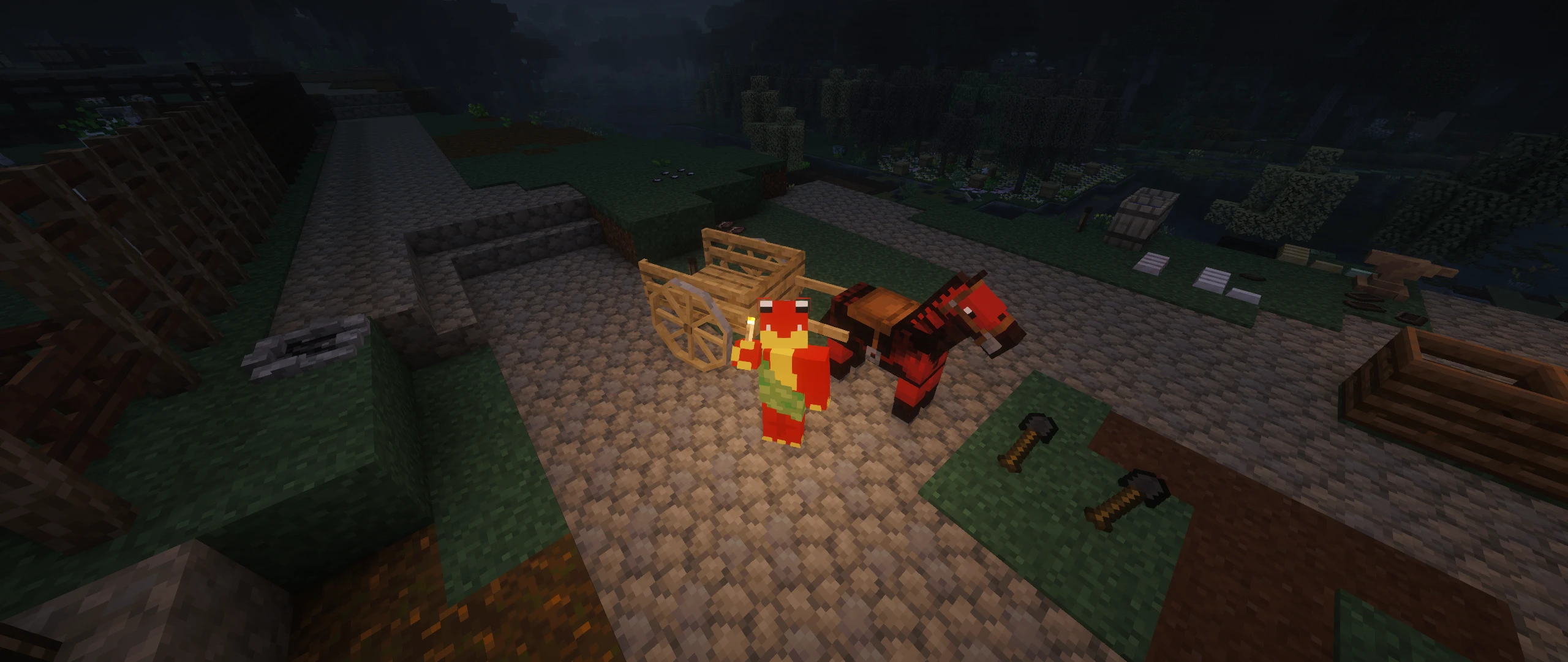 Horse-drawn cart