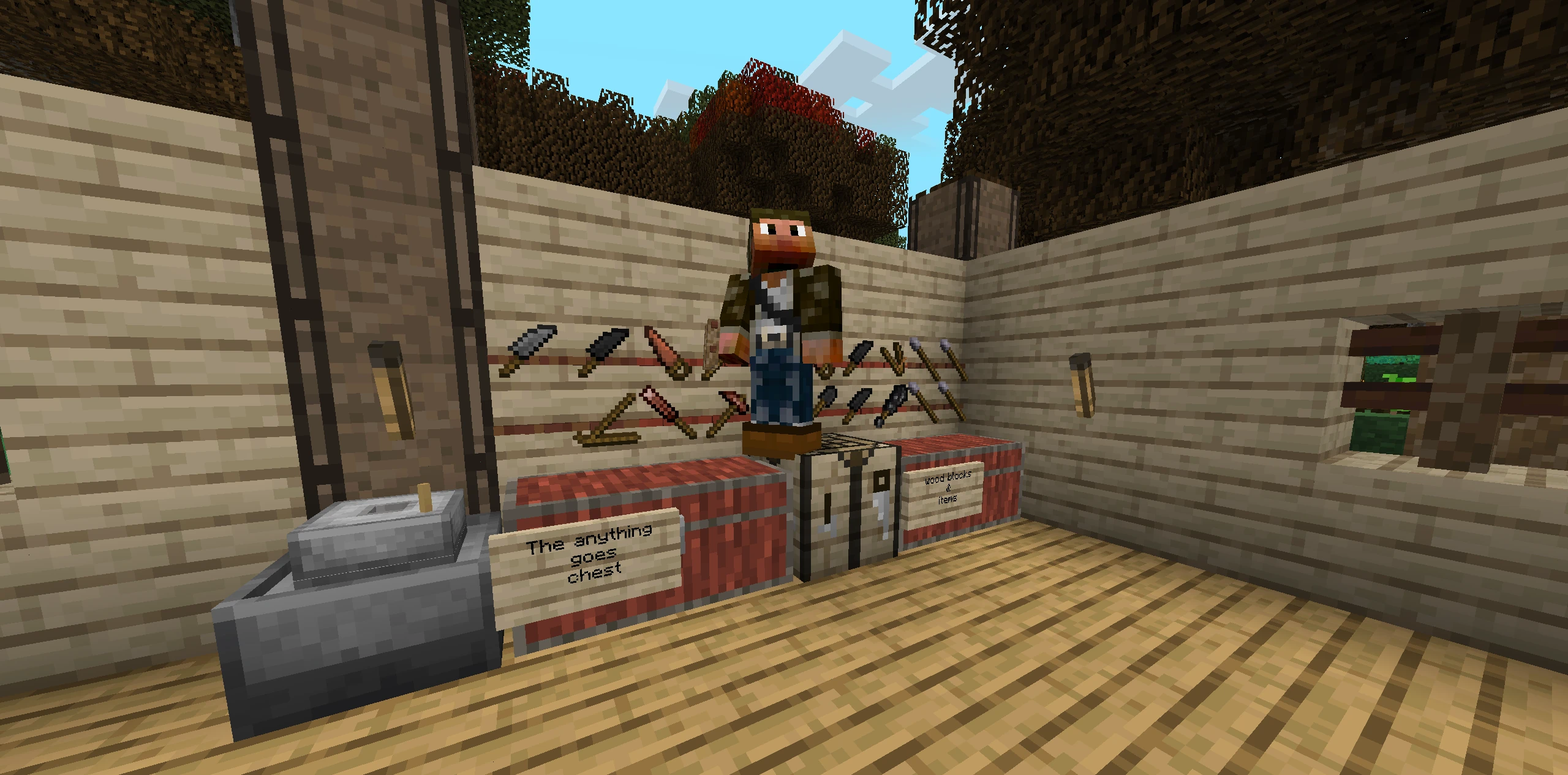 BobBuildsBlocks showing off our wall of community tools